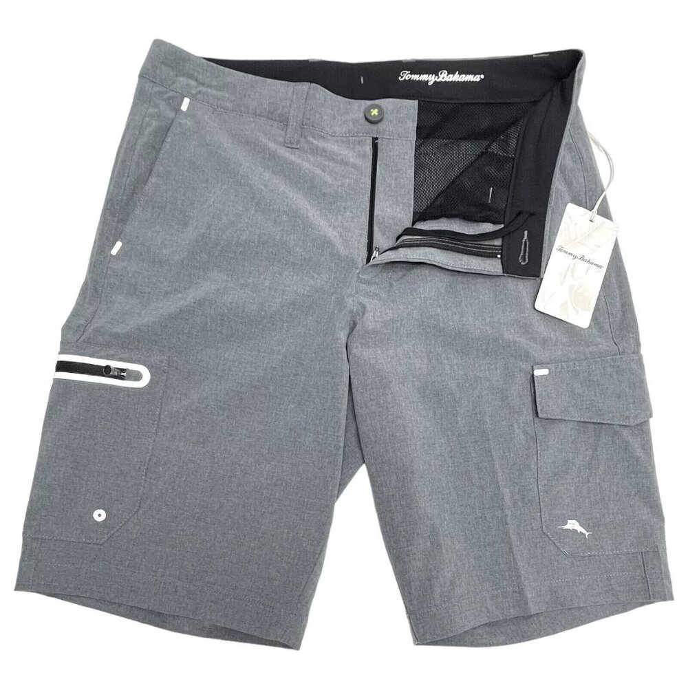 Tommy Bahama Men’s Size 30 Coal 10" Inseam Island Zone Cayman Isles Cargo Shorts - Picture 2 of 5